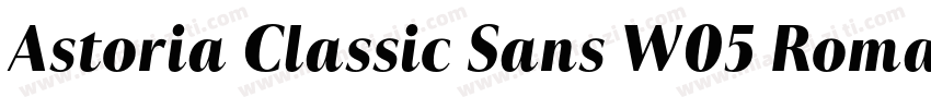 Astoria Classic Sans W05 Roman字体转换